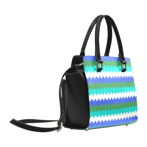 modern chevron pattern 3 Classic Shoulder Handbag (Model 1653)