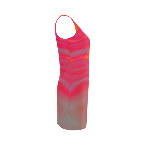 pink and orange abstract Medea Vest Dress (Model D06)