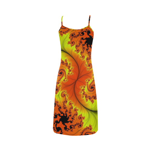 yellow and orange Alcestis Slip Dress (Model D05)