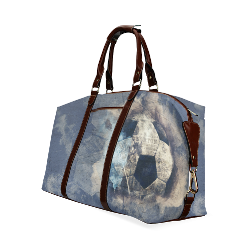 Abstract Blue Grunge Soccer Classic Travel Bag (Model 1643)