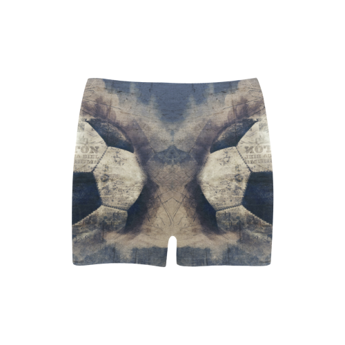 Abstract Blue Grunge Soccer Briseis Skinny Shorts (Model L04)