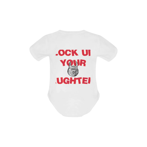 lock up your daughters infant Baby Powder Organic Short Sleeve One Piece (Model T28)