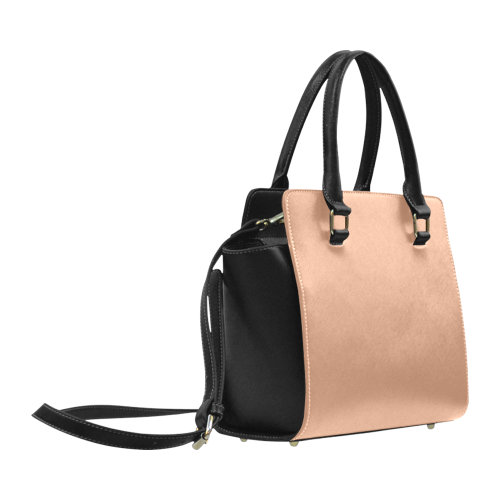 Sandstone Color Accent Classic Shoulder Handbag (Model 1653)