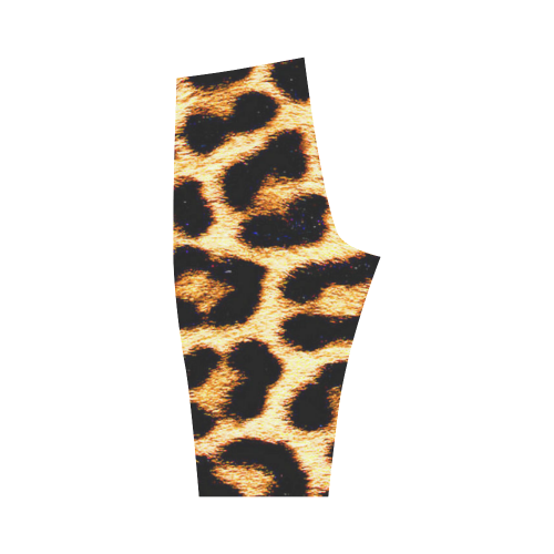 Leopard Skin CROPPED LEGGINGS Hestia Cropped Leggings (Model L03)