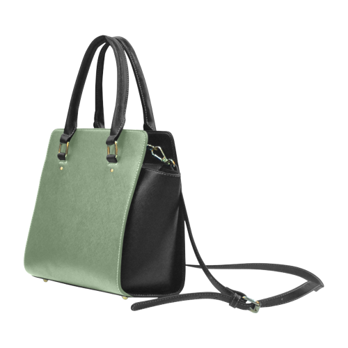 Vineyard Green Color Accent Classic Shoulder Handbag (Model 1653)