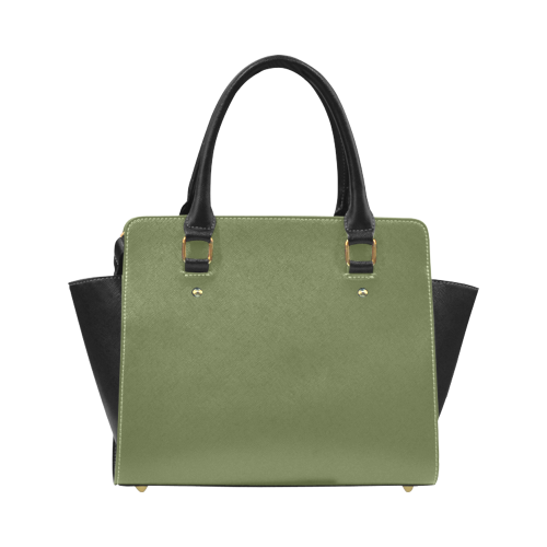 Cedar Green Color Accent Classic Shoulder Handbag (Model 1653)