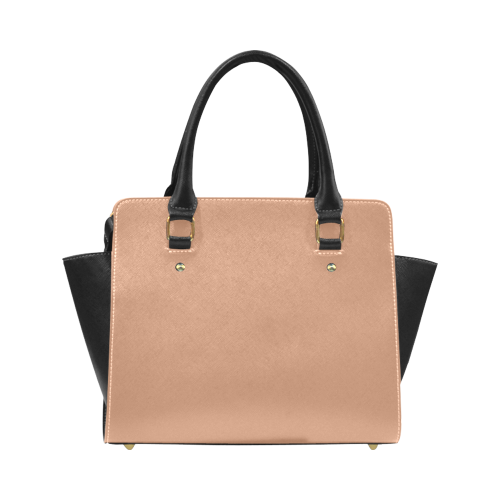 Sandstone Color Accent Classic Shoulder Handbag (Model 1653)