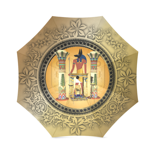 Anubis, golden design Foldable Umbrella (Model U01)