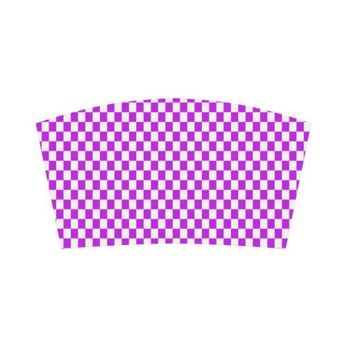 Bright Purple Gingham Bandeau Top