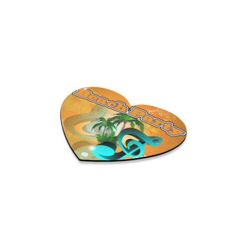 Beach party Heart Coaster