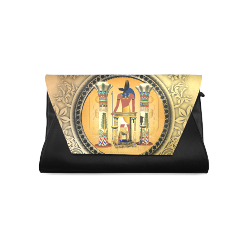 Anubis, golden design Clutch Bag (Model 1630)