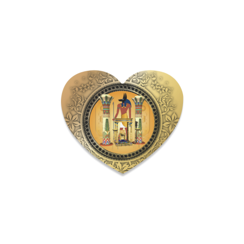 Anubis, golden design Heart Coaster