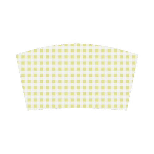 Pale Yellow Gingham Bandeau Top