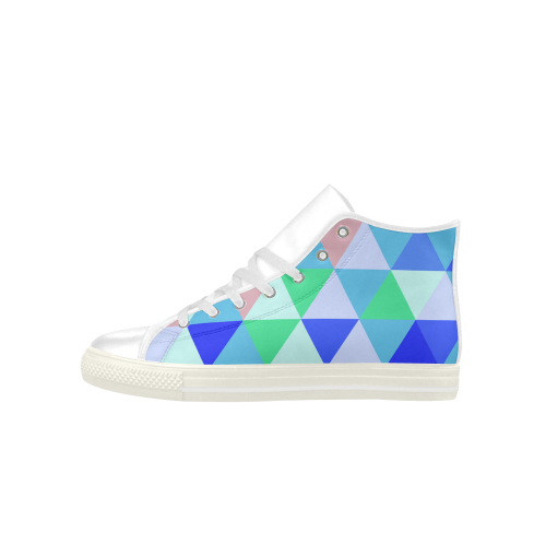 Geometric Blue Triangles