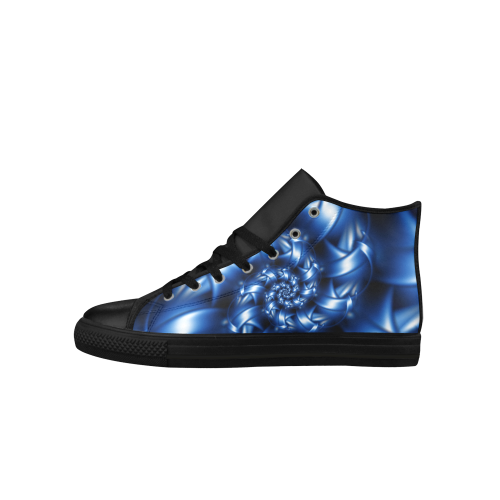 Digital Art Blue Fractal Spiral