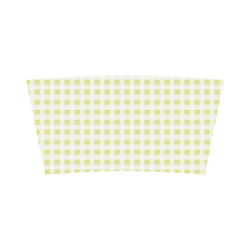 Pale Yellow Gingham Bandeau Top