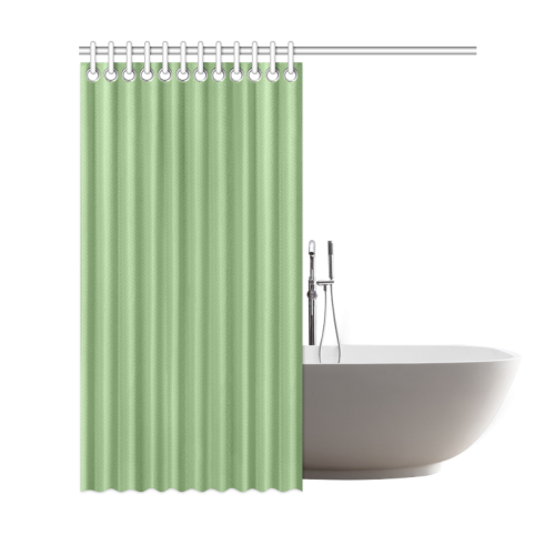 Green Tea Color Accent Shower Curtain 69"x72"