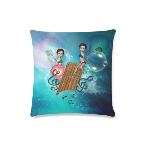 Pan flute Custom Zippered Pillow Case 16"x16"(Twin Sides)