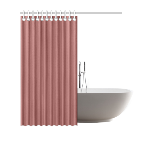 Marsala Color Accent Shower Curtain 69"x72"