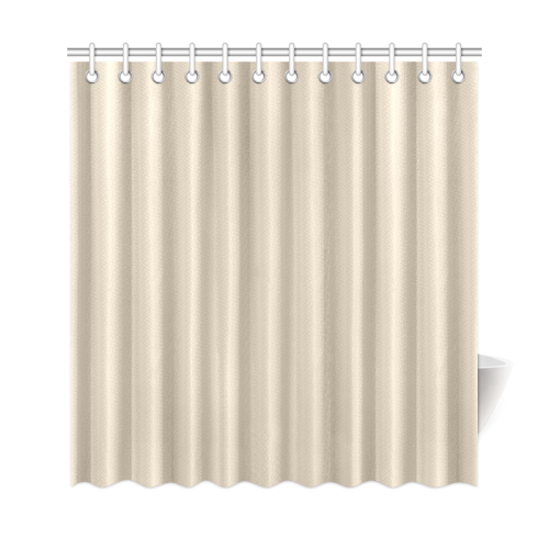 Frosted Almond Color Accent Shower Curtain 69"x72"