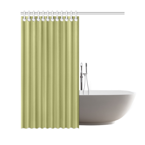 Moss Color Accent Shower Curtain 69"x72"