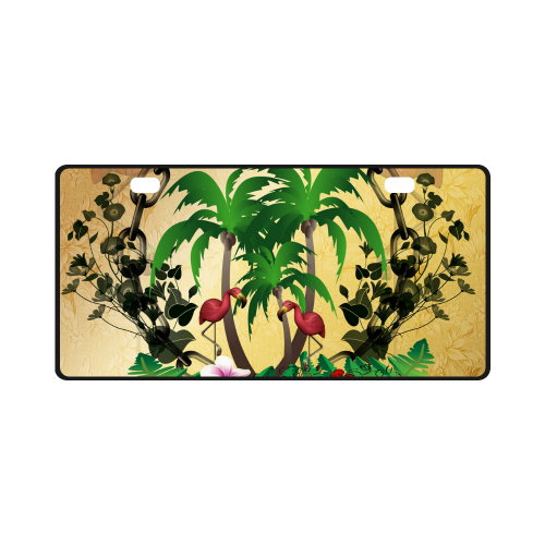 Tropical design License Plate