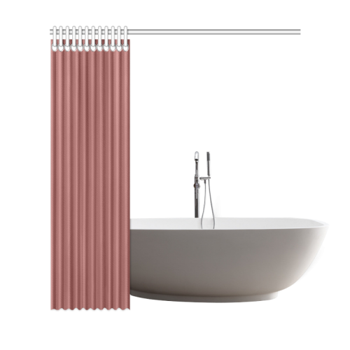 Marsala Color Accent Shower Curtain 69"x72"