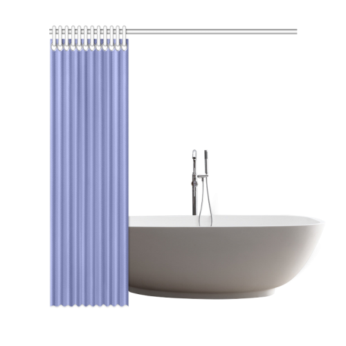 Deep Periwinkle Color Accent Shower Curtain 69"x72"