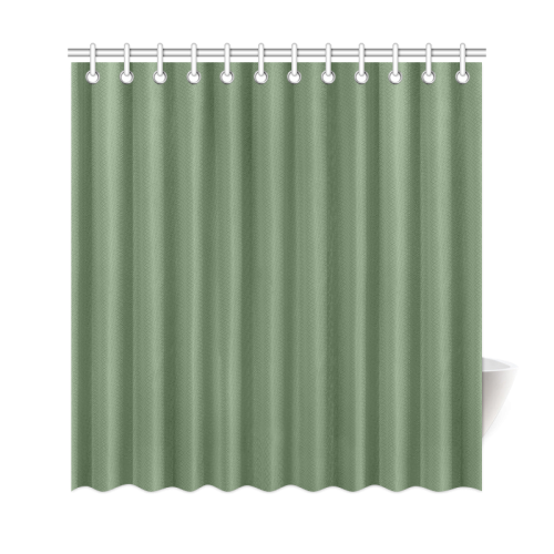 Vineyard Green Color Accent Shower Curtain 69"x72"