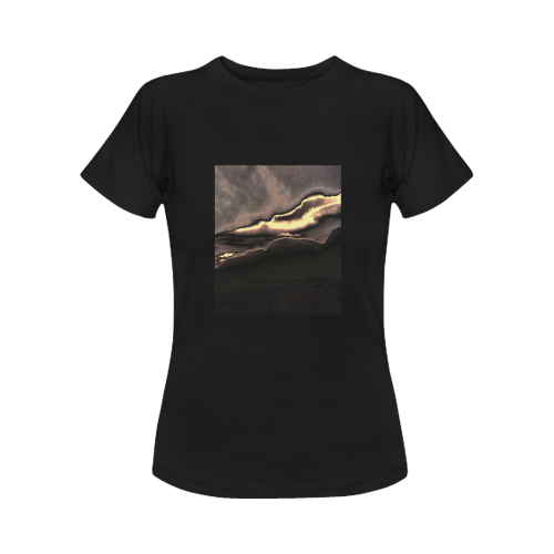 Blazing Portal - Jera Nour Black Women's Classic T-Shirt (Model T17）