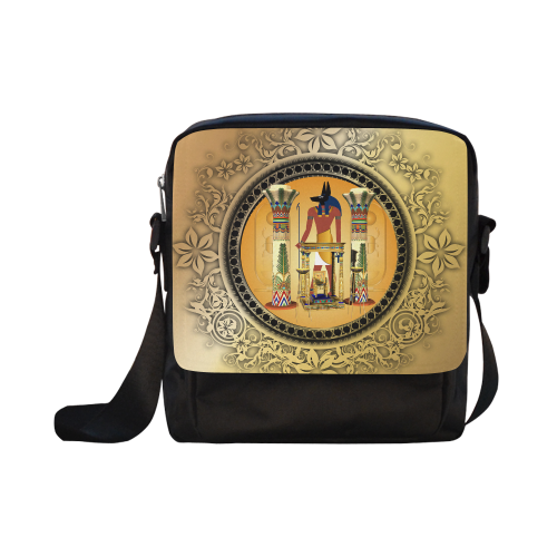 Anubis, golden design Crossbody Nylon Bags (Model 1633)