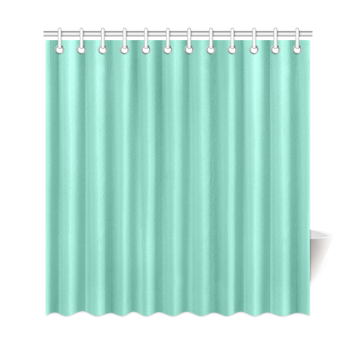 Lucite Green Color Accent Shower Curtain 69"x72"