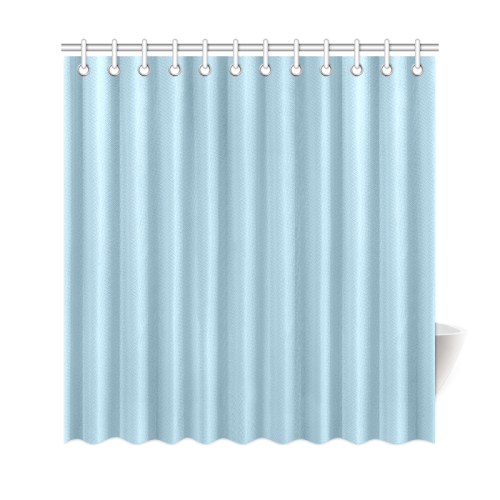 Aquamarine Color Accent Shower Curtain 69"x72"