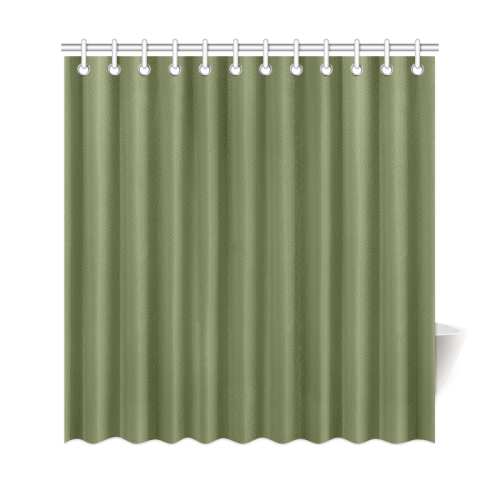 Cedar Green Color Accent Shower Curtain 69"x72"