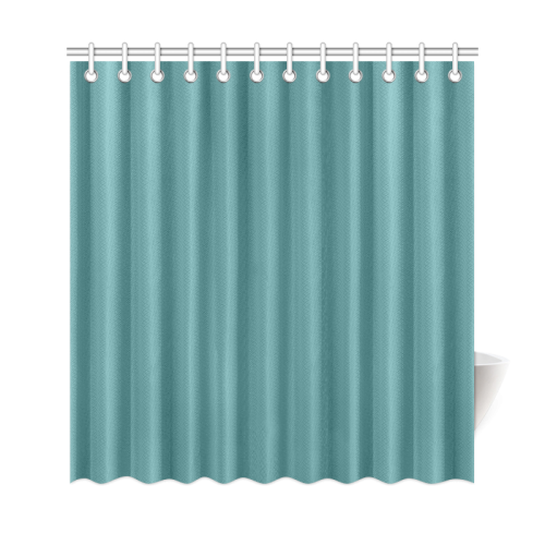 Teal Color Accent Shower Curtain 69"x72"