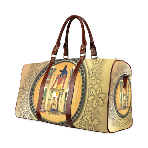 Anubis, golden design Waterproof Travel Bag/Small (Model 1639)