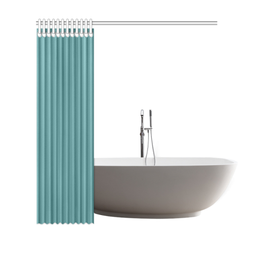 Teal Color Accent Shower Curtain 69"x72"