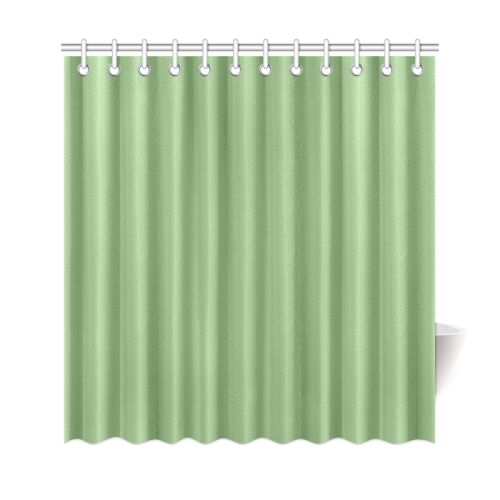 Green Tea Color Accent Shower Curtain 69"x72"