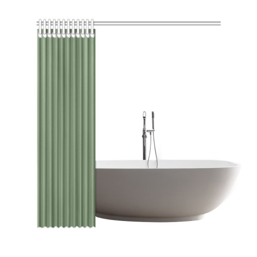 Vineyard Green Color Accent Shower Curtain 69"x72"