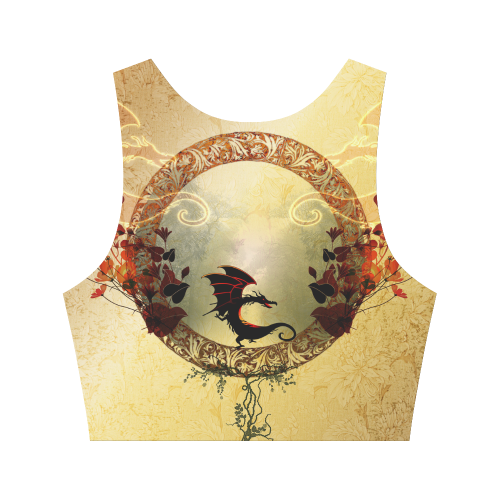 Cute little dragon Women's Crop Top (Model T42)