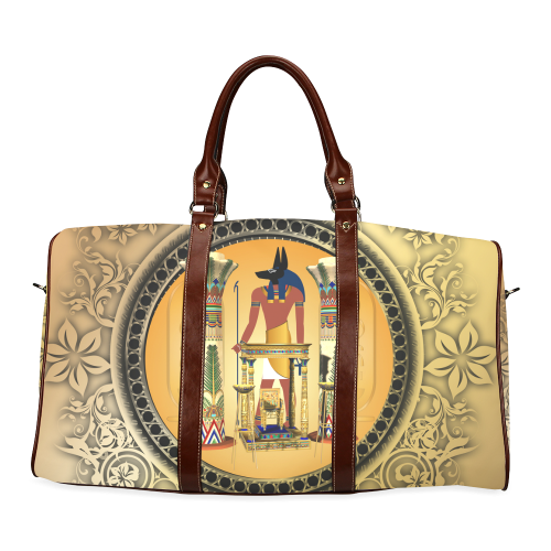 Anubis, golden design Waterproof Travel Bag/Small (Model 1639)