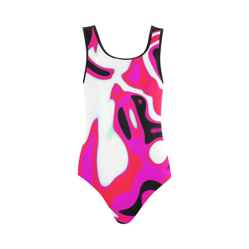 black pink and red abstract