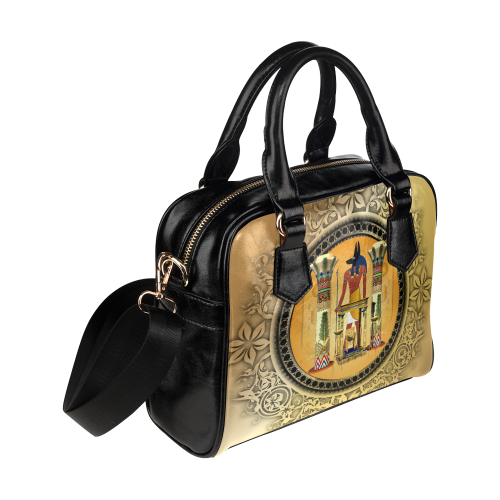 Anubis, golden design Shoulder Handbag (Model 1634)