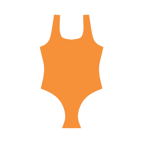 Orange Vest One Piece Swimsuit (Model S04)