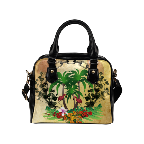 Tropical design Shoulder Handbag (Model 1634)