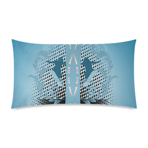 Snowboarding Rectangle Pillow Case 20"x36"(Twin Sides)