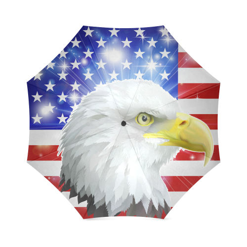 American eagle flag Foldable Umbrella (Model U01)