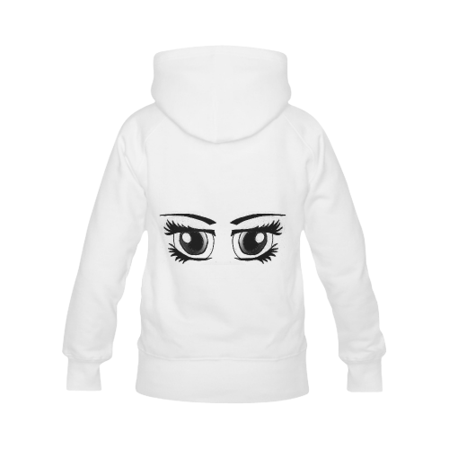 Anime Eyes Women's Classic Hoodies (Model H07)