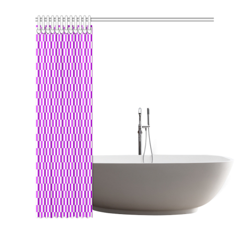 Bright Purple Gingham Shower Curtain 72"x72"