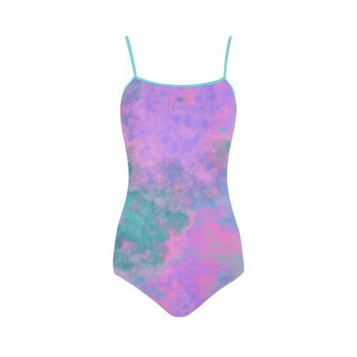 pink purple and turquoise clouds